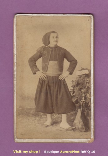 Cdv soldat militaire zouave - militaire,