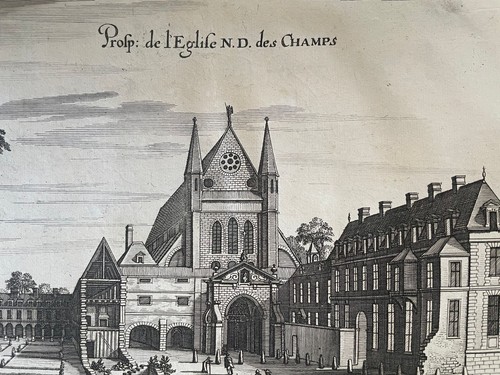 Gravure xviie eglise - gravure, s.