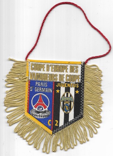 Fanion vintage psg - fanion, psg-juventus