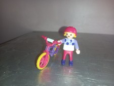 Playmobil enfant vélo VTT sport balade camping