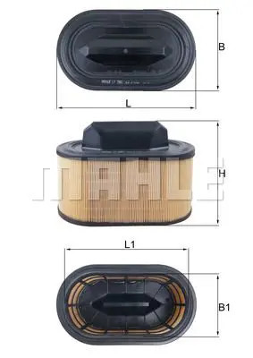 Filtre air cartouche - à,