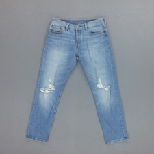 Jean Droit Distressed Levi's 501 CT Homme W27 L32 Coton Boutons