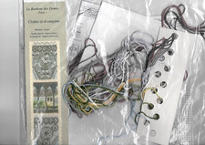 point de croix kit sans toile marque page