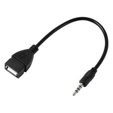 USB femelle à prise mâle 3,5 mm Prise Jack Audio câble de synchronisation Charge