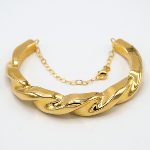 Bracelet rigide jaune 18 - bracelet, en