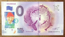2019 NAUSICAÀ REQUINS + TIMBRE BILLET 0 EURO SOUVENIR BANKNOTE BANCONOTA MONEY