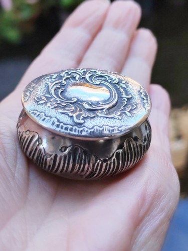 Poudrier argent petite - poudrier, en
