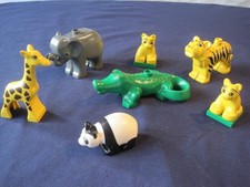 Lego Duplo Zoo animaux sauvages tigres, crocodile, éléphant, girafe, panda