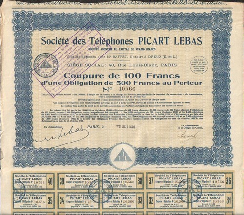 Coupure obligation - coupure, d'obligation