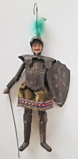 Ancienne marionette Sicilienne, Comte Orlando Paladino, bois, fer, tissus.