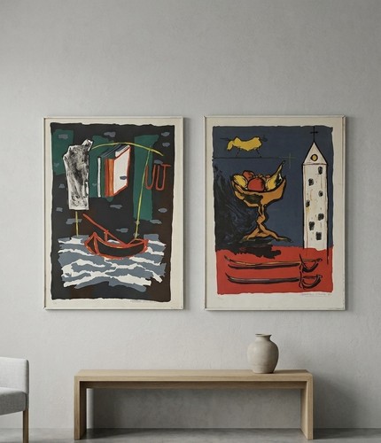 Suite deux lithographies - de,