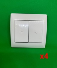 Lot de 4 Interrupteurs Volet Roulant - Bouton Inverseur