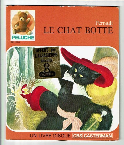 Chat botte perrault vinyle - le,