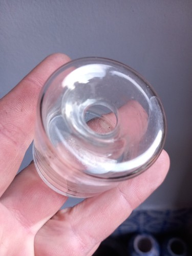 V14 encrier verre ancien - v14,