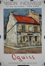 Oguiss Vision nouvelle Circa 1980 Affiche Originale Exposition