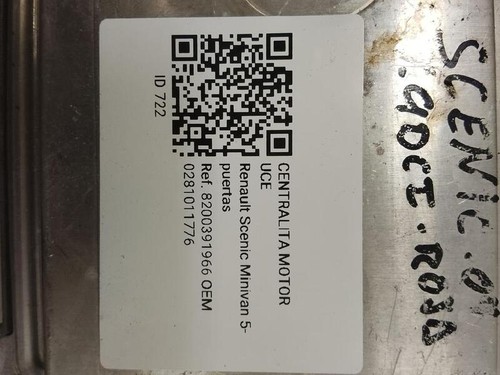 0281011776 boîtier moteur uce
