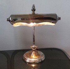 Ancienne lampe de bureau chromée Art Déco  Brevetée C.G.D.G.  Années 1930