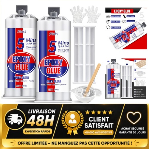 Colle epoxy composant 100 - epoxy, bi-composant