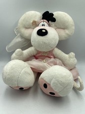 Vintage DEPESCHE Peluche 30 Cm DIDDLINA danseuse Mariée Diddl Ancienne