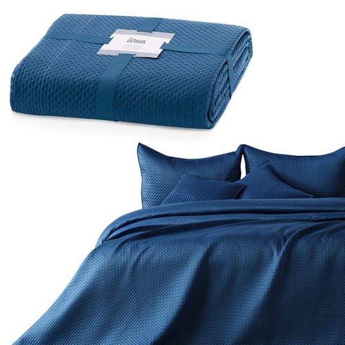 Couvrelit 200 220 bleu - couvrelit,