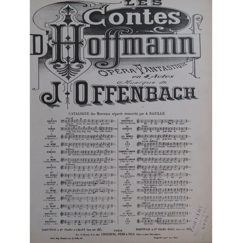 Offenbach jacques les - jacques, contes
