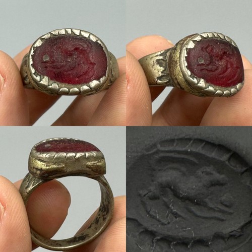 Belle rare bague ancienne - et,