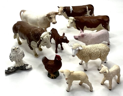Schleich cows pig - schleich, sheep
