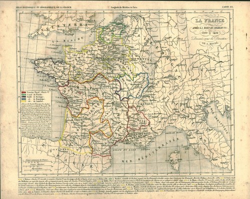 Gravure ancienne carte
