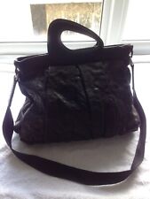 CREA CONCEPT Vêtements femme accessoires Sac porté main en cuir noir neuf 