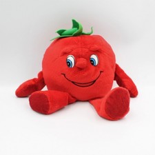 Peluche fruit fraise rouge
