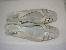 PEDI GIRL Sandales Escarpins P.39 Confortables Cuir gris