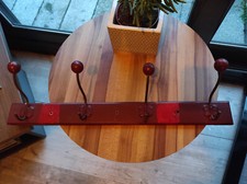 Patère vintage bordeaux en