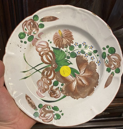 Assiette ancien faïence - assiette,