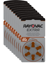 60 piles auditives Rayovac 312 Extra advanced / pile auditive PR41 / piles pour