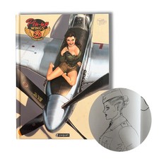 Pin-up Wings - Dédicace de romain Hugault avec Ex-libris - EO 2013