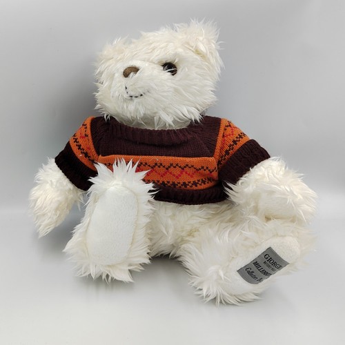 Peluche ours blanc pull - , laine