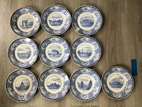 Lot assiettes faïence - lot, 10