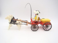 PLAYMOBIL - KLICKY - 3587 - CHARRETTE - CARRIOLE - WESTERN - 1978 - ANCIEN -