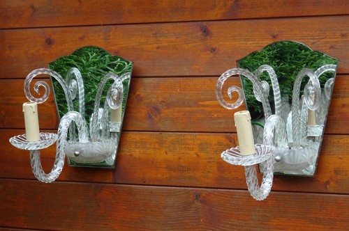 Paire appliques miroir en - paire,
