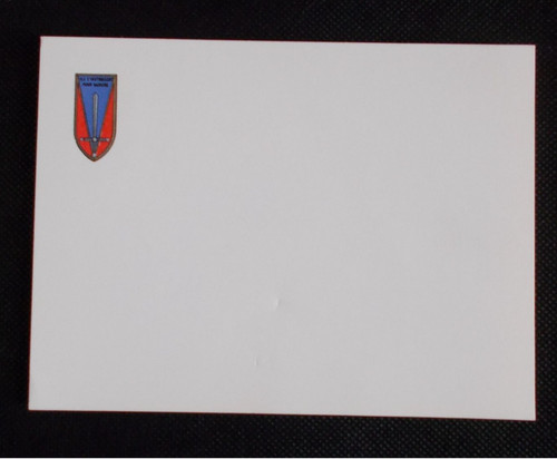 Carte militaire vierge insigne