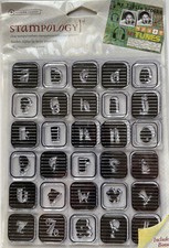 clear stamps tampon transparent Alphabet Marque Autumn Leaves