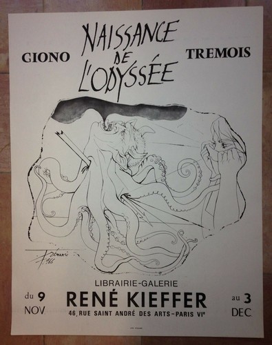 Tremois giono 1966 affiche - tremois,