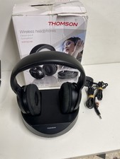 Casque sans fil UHF Thomson WHP3001BK – Bon état – Coussins à changer