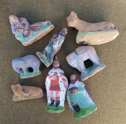 Santons anciens terre - anciens,