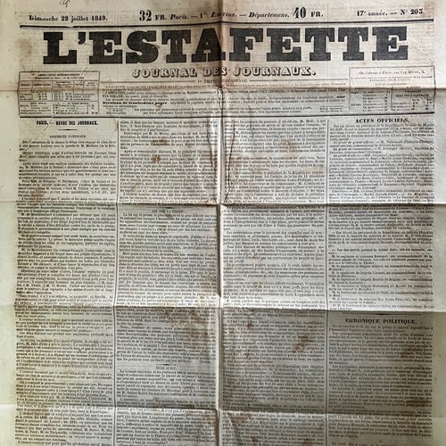 Journal estafette juillet - journal, 22