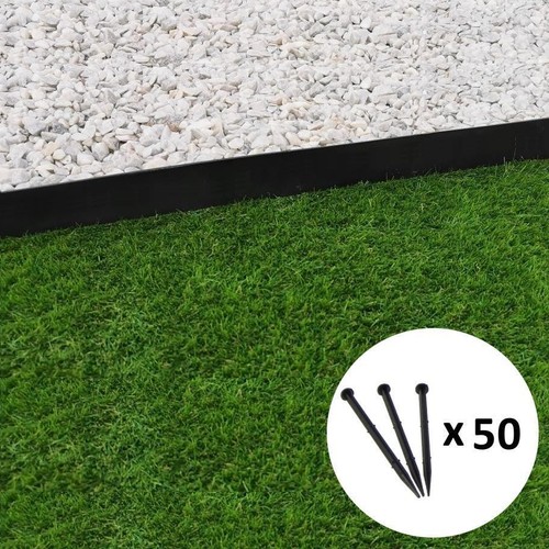 Bordure jardin droite noire - bordure,