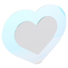 Miroir mural décoratif en forme de cœur, miroir cosmétique, pour salon, vanité