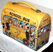 ANCIENNE BOITE WALT DISNEY TOLE 60's - 70's BON ETAT/NO JOUET ANCIEN POUET POUET