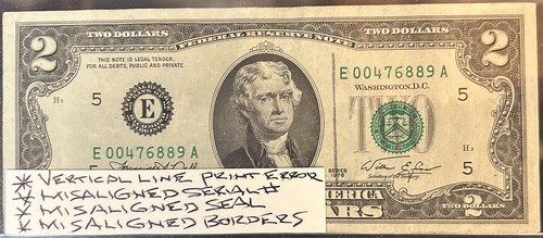 Note with vertical - vertical, line