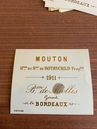 Etiquette château mouton - château,